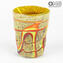 Set di 6 Bicchieri - Con Argento - Vetro di Murano Originale OMG