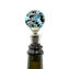 Bottle Stopper Silver Blue - Original Murano Glass OMG® + Gift Box