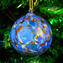 Blue Christmas Ball Dot Fantasy - Special XMAS -  Original Murano Glass OMG
