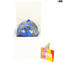 Palla di Natale - Blu Dot Fantasy - Vetro di Murano