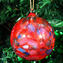 Palle di Natale - Dot Fantasy Arancio, Rosso, Viola - Vetro di Murano Originale OMG