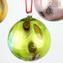 Christmas Ball - Green Millefiori Fantasy - Murano Glass Xmas