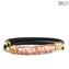 Bracelet Serena Pink - Long Beads with Avventurina - Original Murano Glass OMG