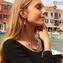 Collana Diana - rosa - Vetro di Murano Originale OMG