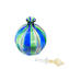 Bottle Perfume Round - Blue & Green - Original Murano Glass OMG