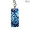 Keychain - with Silver or Gold Leaf - Original Murano Glass