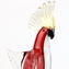 Pappagallo Rosso - Modellato a Mano - Vetro di Murano Originale OMG