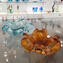 Flower Bowl - Amber and gold - Original Murano Glass OMG