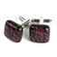 Cufflinks - Tiger Purple - Original Murano Glass OMG