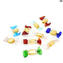 10 pieces venetian Glass Candies - with gold - Murano Glass