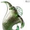 Green Calla with dew - Abstract - Original Murano Glass