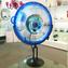 Disc on Stand Table Lamp - Ice Star - Original Murano Glass