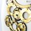 Klimt Pendant - Glass Painted 24kt Gold - Original Murano Glass OMG