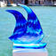 Barca a Vela - Frozen Style - Vetro di Murano Originale OMG