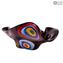 Touch of Color - Centerpiece Bowl Sombrero - Original Murano Glass