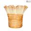 Filante Amber - Napkins Vase - Original Murano Glass