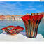 Fantasy Lava - Red Napkins Vase - Original Murano Glass