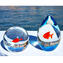 Aquarium Fishball - with Red Fish - Original Murano Glass OMG