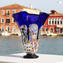 Re Sol - Blue Flowers Vase Glass Murrine
