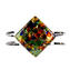 Bracciale Quadrato Multicolor - Vetro di Murano Originale OMG