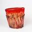 Flames Vase Cuba -  Red Blown - Original Murano Glass OMG
