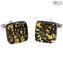 Cufflinks - Gold - Original Murano Glass OMG