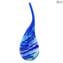Missoni drop vase Blue Original Murano Glass OMG®