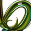 Green Waves - Sculpture - Original Murano Glass OMG