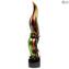 Multicolor Flames - Sculpture - Original Murano Glass OMG