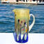 Pitcher Polychrome - Deep Sea pure silver - Original Murano Glass OMG 