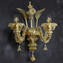 Applique Rezzonico Golden King -puro Oro - vetro di Murano Originale 2luci