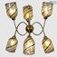 Twister Lamp - Hanging Lamp 6 lights - Original Murano Glass