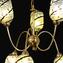 Fantasia Nera - Lampada 6 luci  - Vetro di Murano originale 