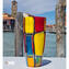 Vaso Puzzle Conico - Multicolor - Vetro di Murano Originale OMG