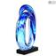 Blue Waves - Sculpture - Original Murano Glass OMG
