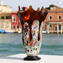Geranio Ambra - vaso in vetro soffiato di Murano