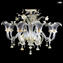 Lampadario Veneziano - Elegante - con puro oro - 8 luci - Vetro di Murano