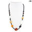 Necklace Elisa - amber and gold - Original Murano Glass OMG