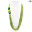 Necklace Millefili Conterie - Flavia - Green - Original Murano Glass OMG