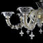 Venetian Chandelier 8 lights Cimiero crystal and gold - Rezzonico - Murano Glass