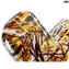 Heart Pollock - heart glass with gold - Original Murano Glass OMG