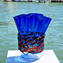 Califfone Blu - Vaso Soffiato - Vetro di Murano Originale OMG
