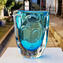 Vaso  Azzurro - Sommerso - Vetro di Murano Originale OMG