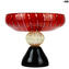 Centerpiece Red - with gold 24 K - Original Murano Glass OMG