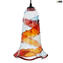 Hanging Lamp Orange - Sbruffy Style - Original Murano Glass