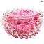 Thorns Vase - pink - Centerpiece - Original Murano Glass OMG