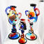 Amphora double Face - Picasso tribute - Original Murano Glass OMG