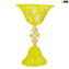 Coppa Narciso Reale - giallo - Vetro di Murano Originale OMG