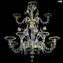 Venetian Chandelier 8 + 4  lights Cimiero crystal and gold - Rezzonico - Murano Glass