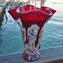 Tulipano - Red Flowers Vase Glass Murrine